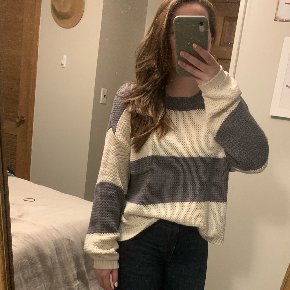 American Eagle striped sweater